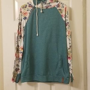 Ampersand Floral Double Hoodie
